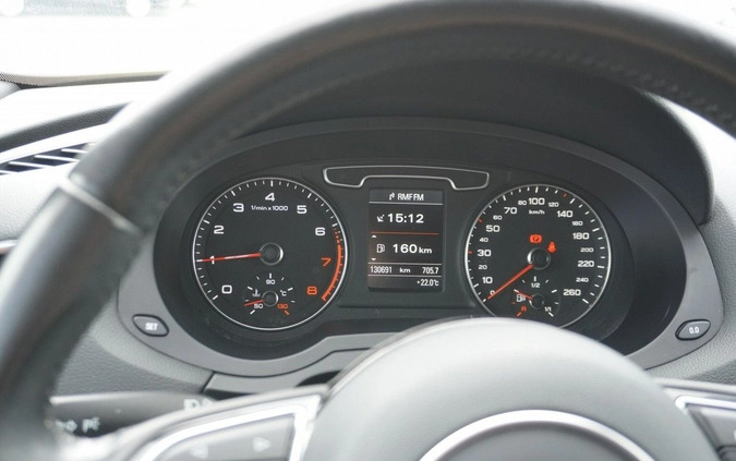 Audi Q3 cena 69999 przebieg: 130690, rok produkcji 2014 z Lubniewice małe 631